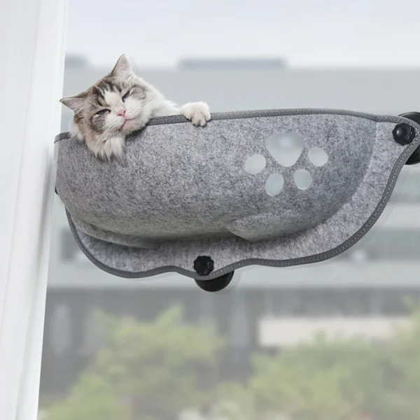 Cama de Janela com Ventosas para Gatos