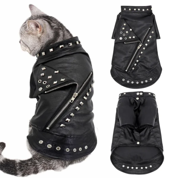 Jaqueta de Couro Sintético para Gatos e Cães Pequenos | Skive Shop